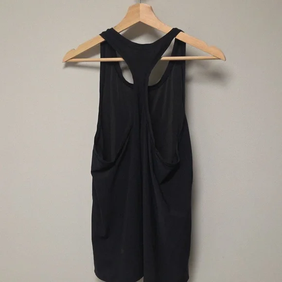 Athleta Women's Black Racerback Tank Top, Medium - Picture 4 of 4
